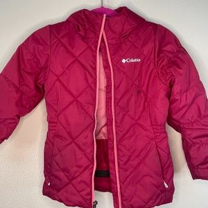 Columbia Maroon Children's Jacket Size Small (7 / 8)